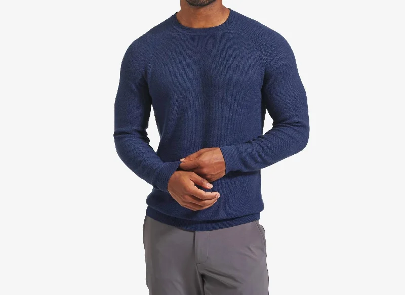 Cassady Crewneck Sweater In Navy Heather