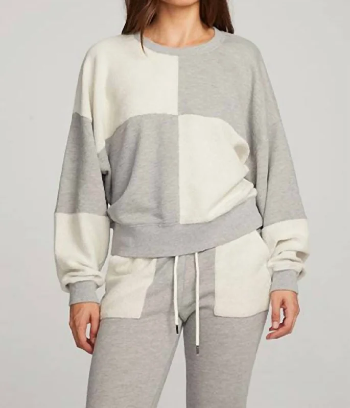 Marie Pullover In Heather Grey