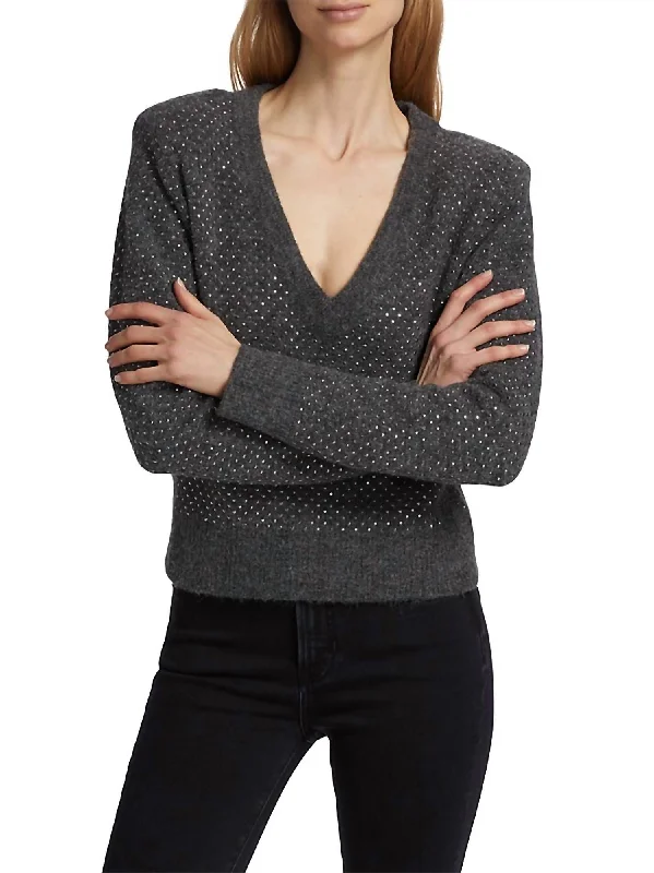 Pablah Sweater In Charcoal