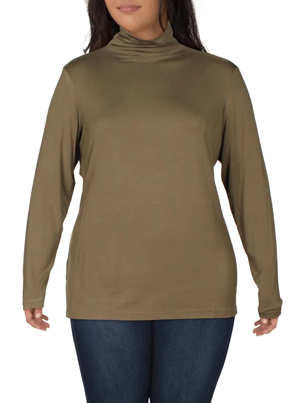 Plus Womens Turtleneck Sweater