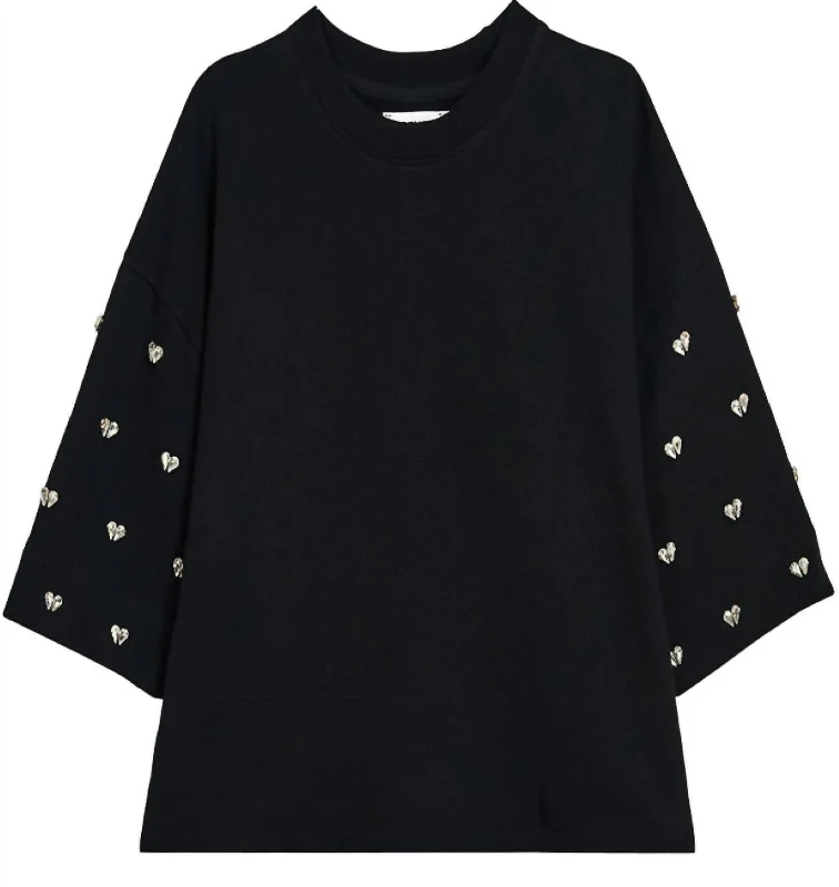 Women's Etui Embroidered Sweatshirt In Black