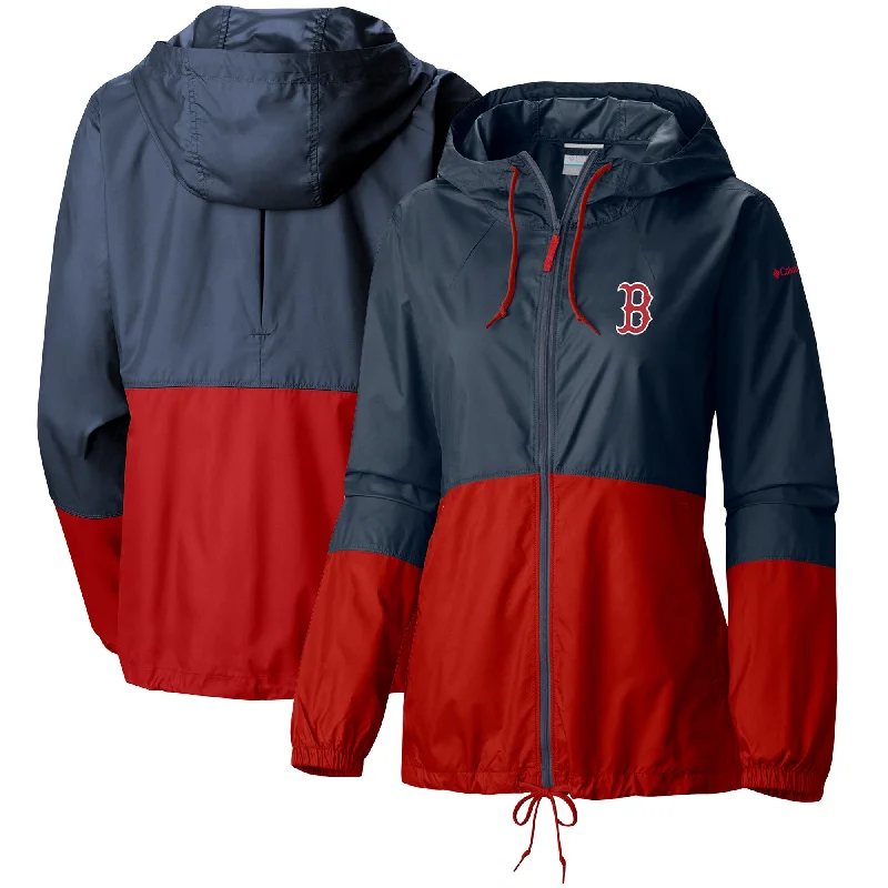 Ladies Columbia Flash Forward Jacket - Navy/Red