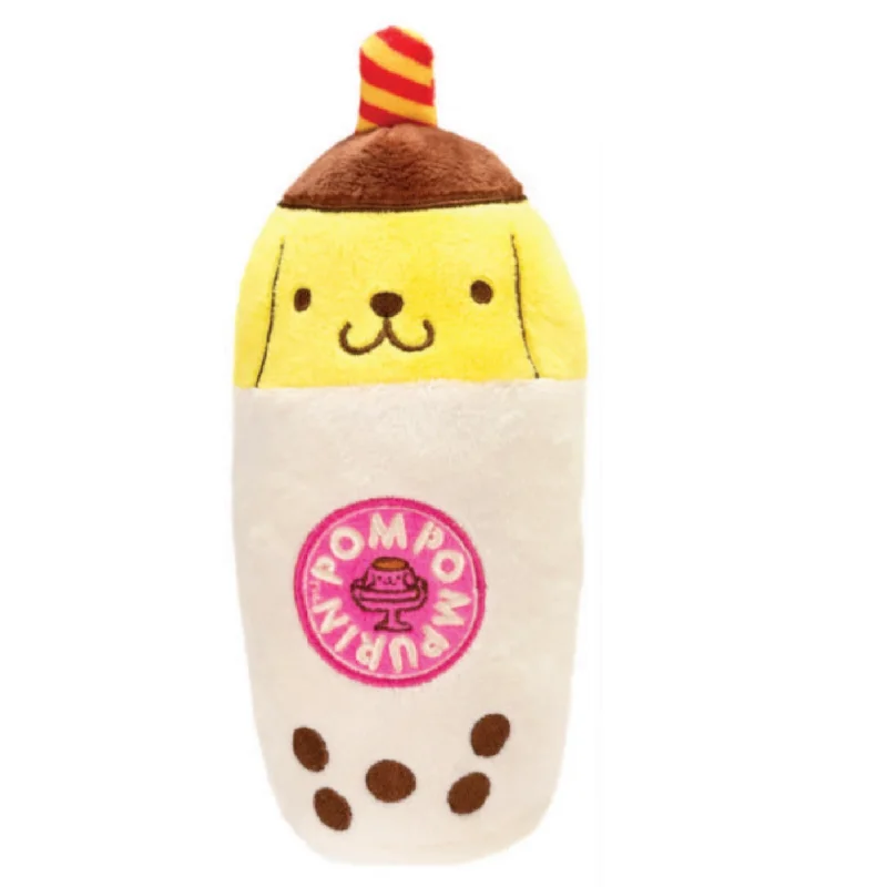 10" Sanrio Pompompurin Boba Tea Stuffed Plush