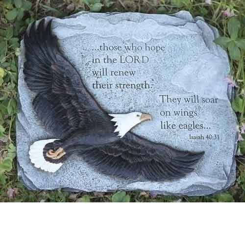 11" Soar On Wings Like Eagles Stepping Stone