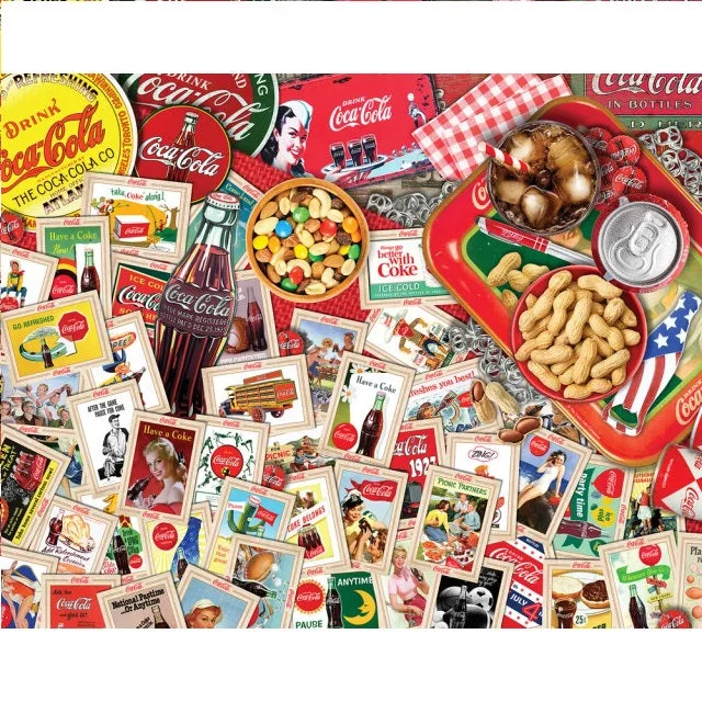 Coca Cola Collector's Table 500 Piece Jigsaw Puzzle