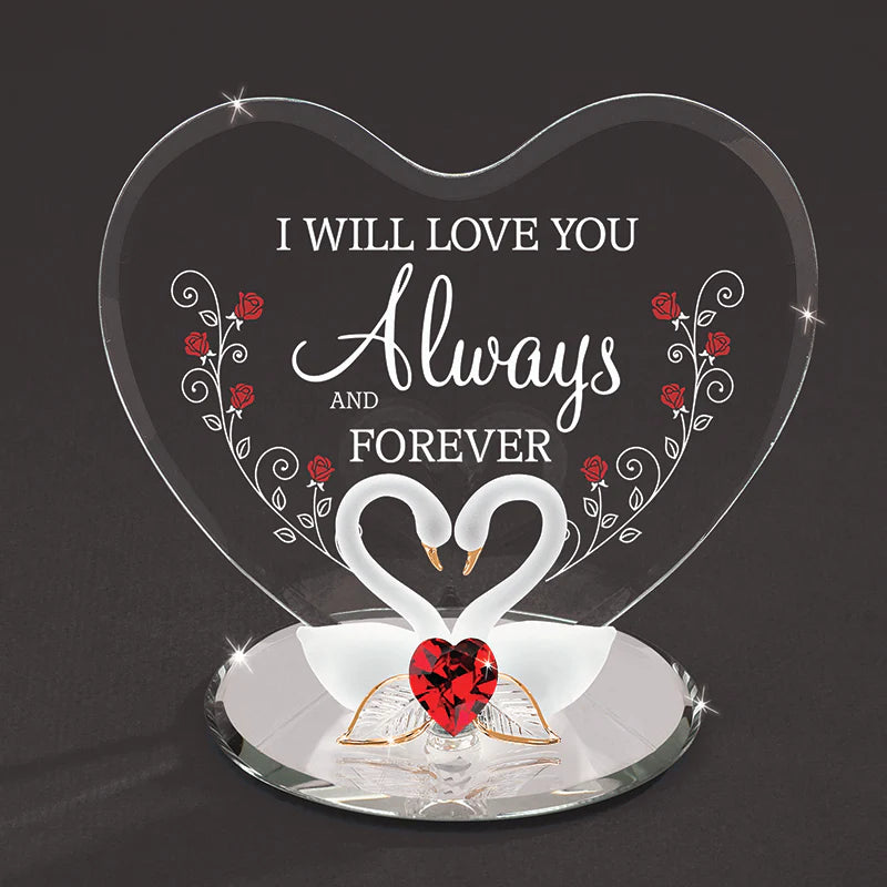 Glass Baron Swans "Always & Forever"