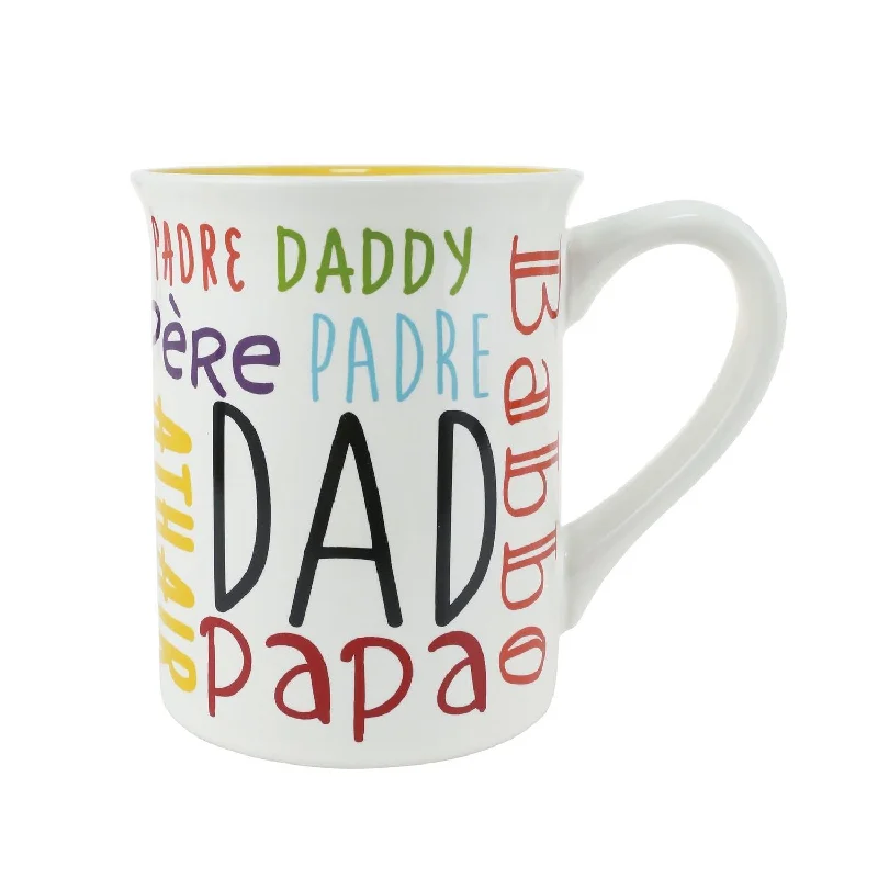 Our Name is Mud Dad Languages Mug