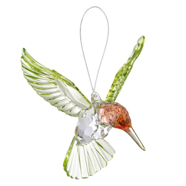 Red Throated Hummingbird Acrylic Hanging Figurine