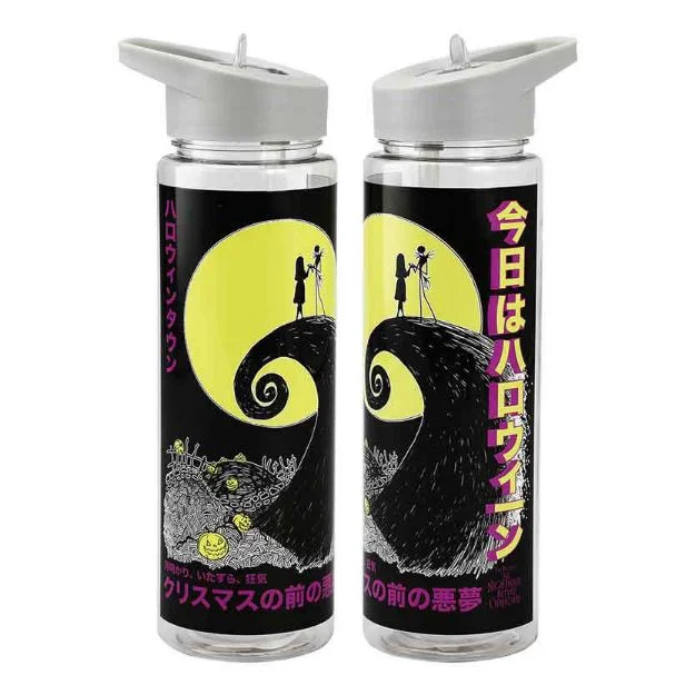 The Nightmare Before Christmas Jack & Sally Kanji 24 oz. Single Wall Water Bottle