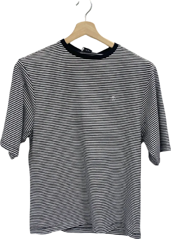 Anine Bing Black/White Striped T-Shirt S