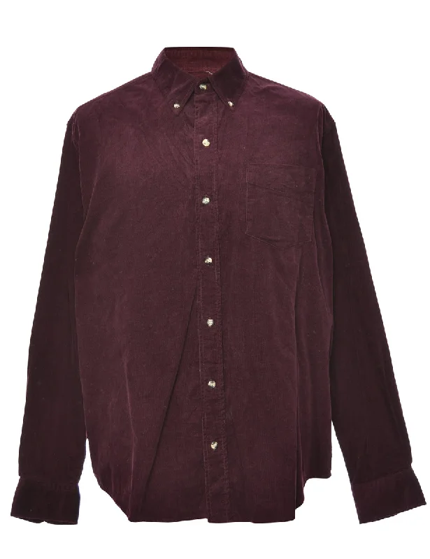 Corduroy Plum Shirt - L