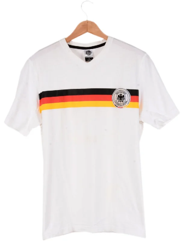 Deutscher Fussball White Printed T-shirt - L