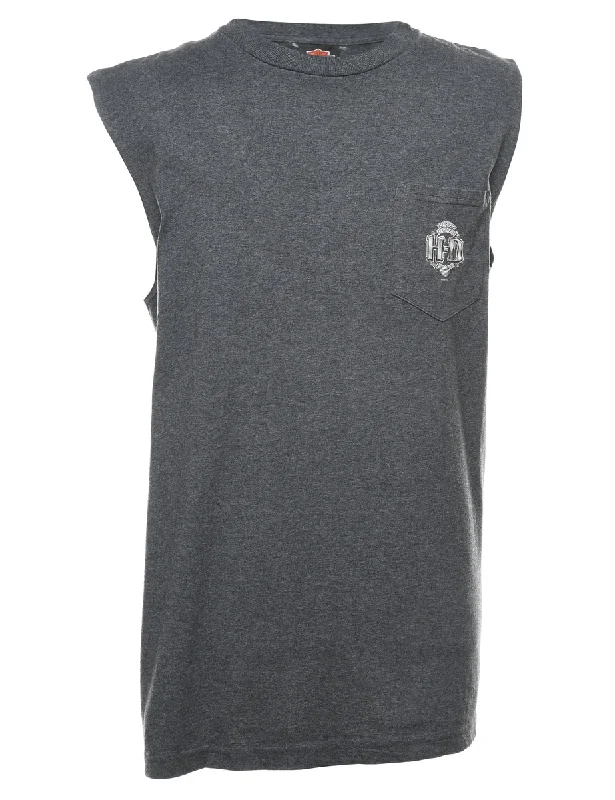 Grey Harley Davidson Vest - XL