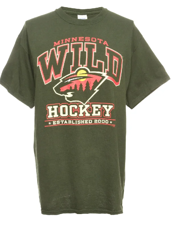 Minnesota Wild Hockey Sports T-shirt - M