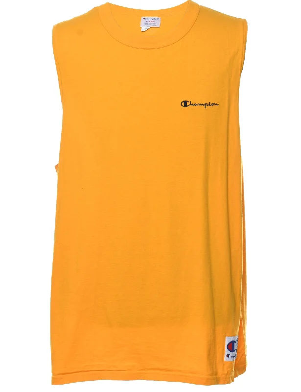 Mustard Embroidered Champion Vest - XL