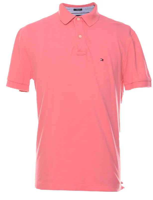 Tommy Hilfiger Pink Classic Polo Shirt - L