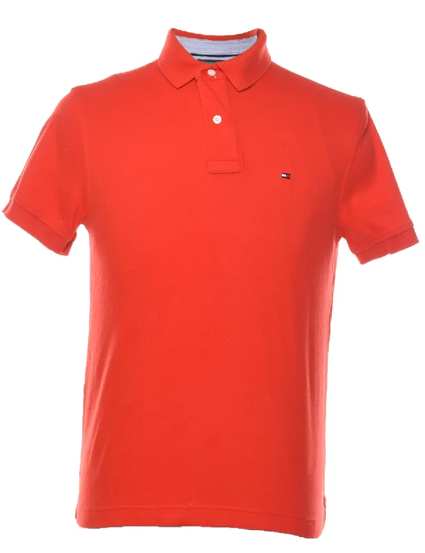 Tommy Hilfiger Red Polo T-shirt - M