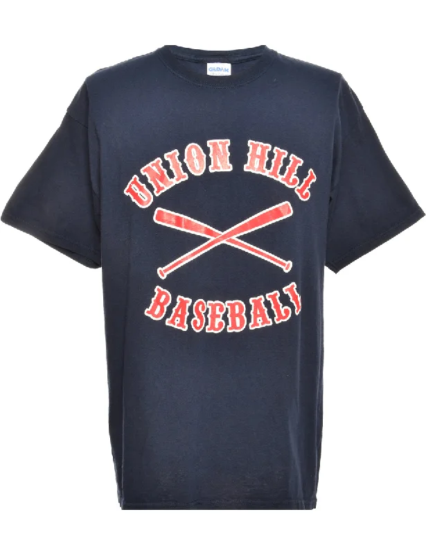 Union Hills Baseball Navy Gildan Sports T-shirt - L