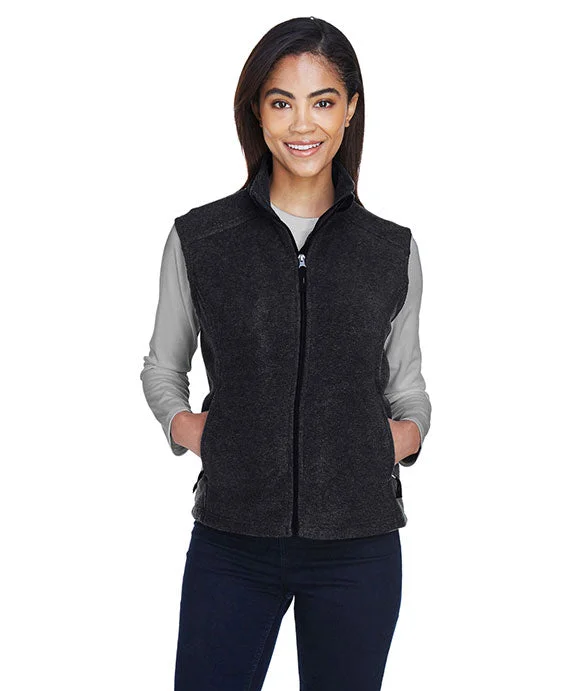 78191 - Core 365 Ladies Journey Fleece Vest | Heather Charcoal