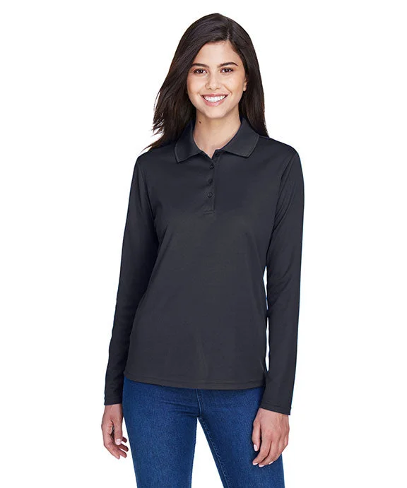 78192 - Core 365 Ladies Pinnacle Performance Long-Sleeve Piqué Polo Shirt | Carbon