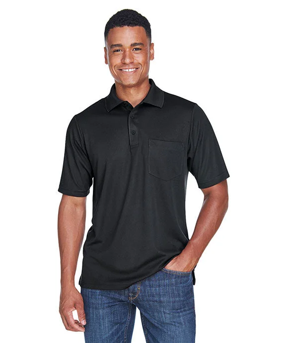 88181P - Core 365 Mens Origin Performance Piqué Polo with Pocket | Black