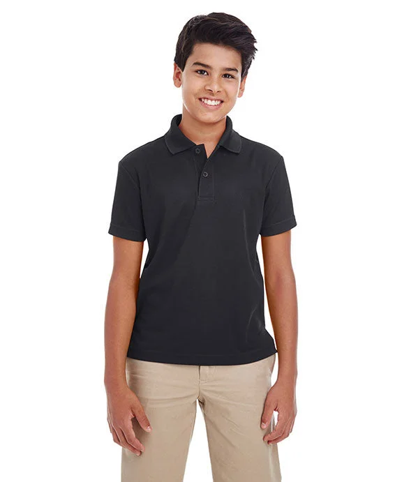 88181Y - Core 365 Youth Origin Performance Piqué Polo Shirt | Black