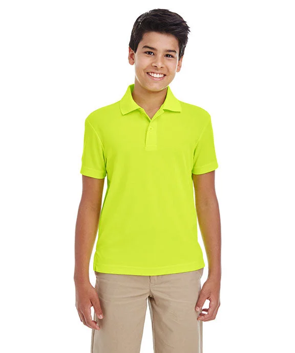 88181Y - Core 365 Youth Origin Performance Piqué Polo Shirt | Safety Yellow