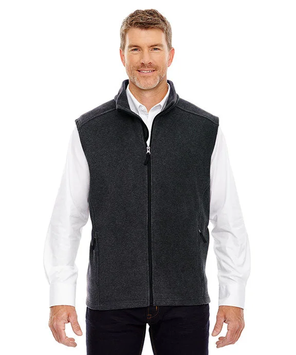 88191 - Core 365 Mens Journey Fleece Vest | Heather Charcoal