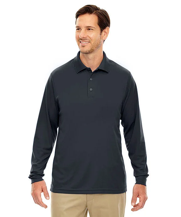 88192T - Core 365 Mens Tall Pinnacle Performance Long-Sleeve Piqué Polo Shirt | Carbon