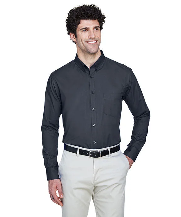 88193 - Core 365 Mens Operate Long-Sleeve Twill Shirt | Carbon