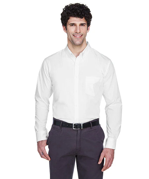 88193 - Core 365 Mens Operate Long-Sleeve Twill Shirt | White