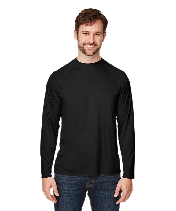 CE110 - Core 365 Unisex Ultra UVP™ Raglan T-Shirt | Black