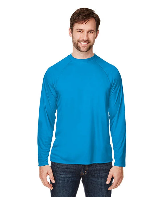 CE110 - Core 365 Unisex Ultra UVP™ Raglan T-Shirt | Electric Blue