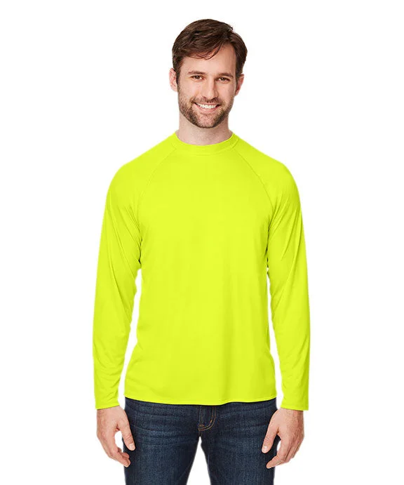 CE110 - Core 365 Unisex Ultra UVP™ Raglan T-Shirt | Safety Yellow