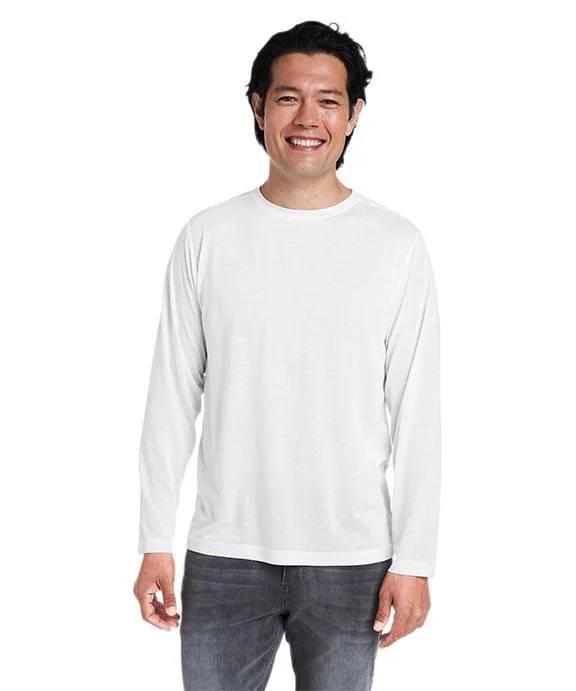 CE111L - Core 365 Adult Fusion ChromaSoft™ Performance Long-Sleeve T-Shirt | White