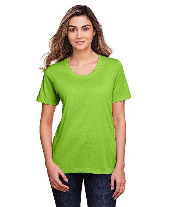 CE111W - Core 365 Ladies Fusion ChromaSoft™ Performance T-Shirt | Acid Green