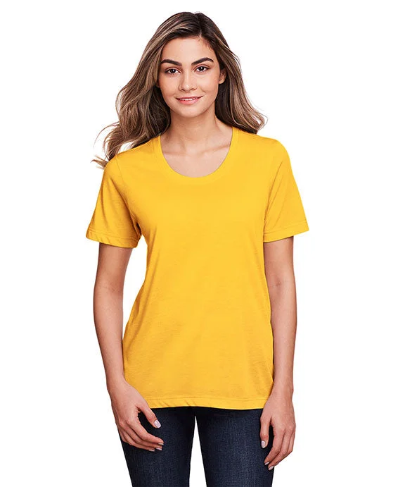 CE111W - Core 365 Ladies Fusion ChromaSoft™ Performance T-Shirt | Campus Gold