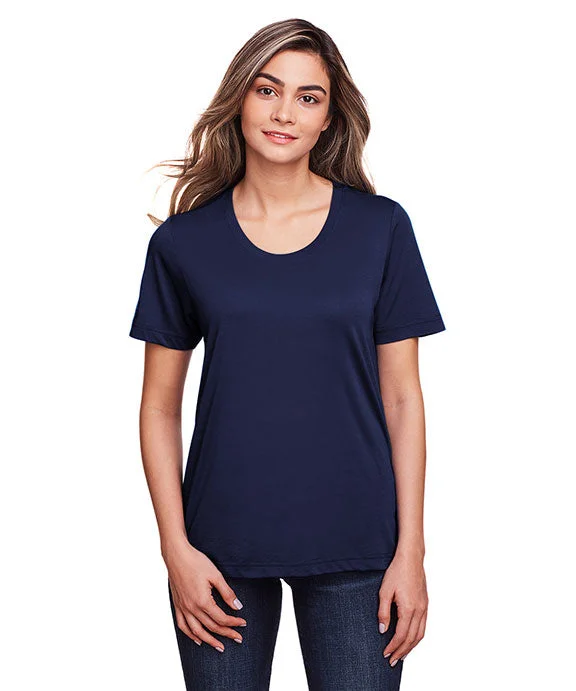 CE111W - Core 365 Ladies Fusion ChromaSoft™ Performance T-Shirt | Classic Navy