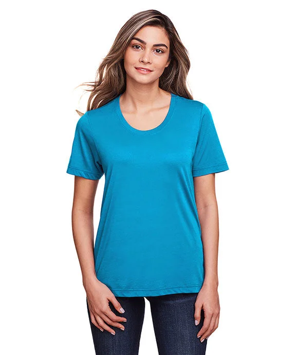 CE111W - Core 365 Ladies Fusion ChromaSoft™ Performance T-Shirt | Electric Blue