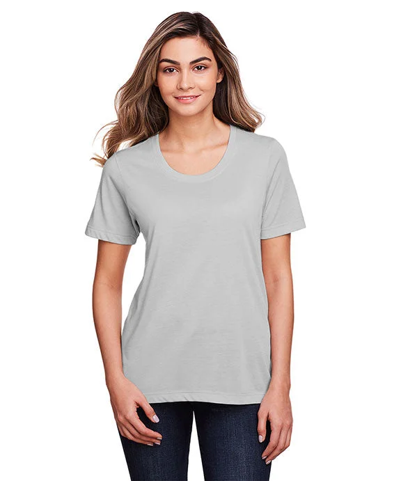 CE111W - Core 365 Ladies Fusion ChromaSoft™ Performance T-Shirt | Platinum