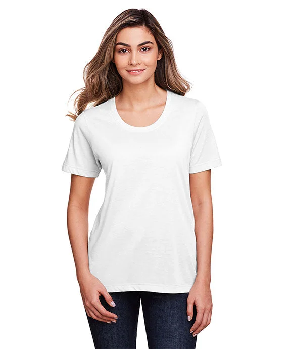 CE111W - Core 365 Ladies Fusion ChromaSoft™ Performance T-Shirt | White