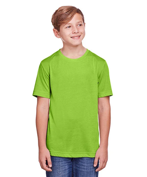 CE111Y - Core 365 Youth Fusion ChromaSoft Performance T-Shirt | Acid Green