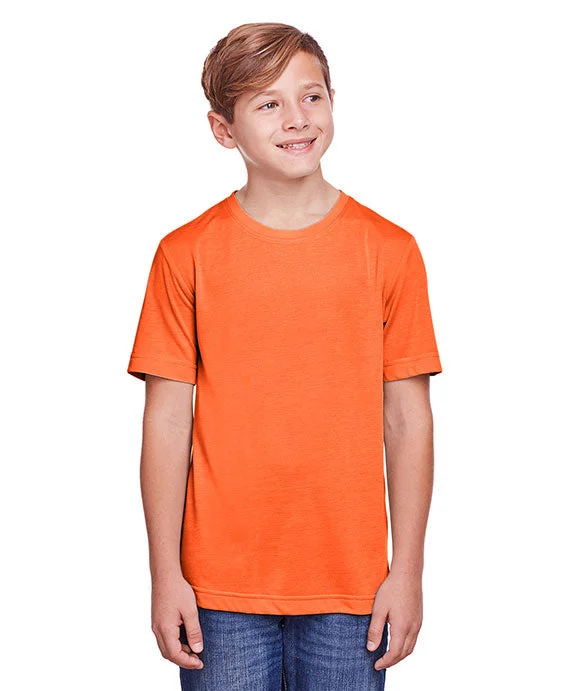 CE111Y - Core 365 Youth Fusion ChromaSoft Performance T-Shirt | Campus Orange