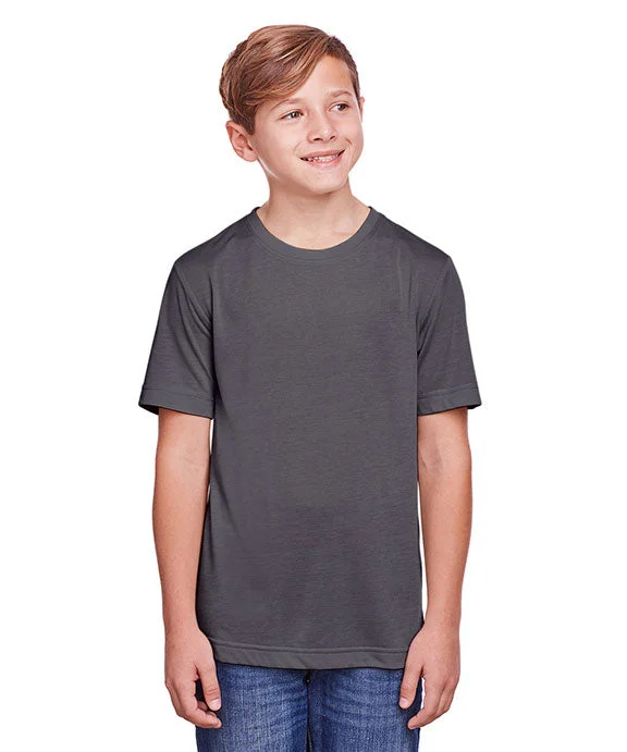 CE111Y - Core 365 Youth Fusion ChromaSoft Performance T-Shirt | Carbon