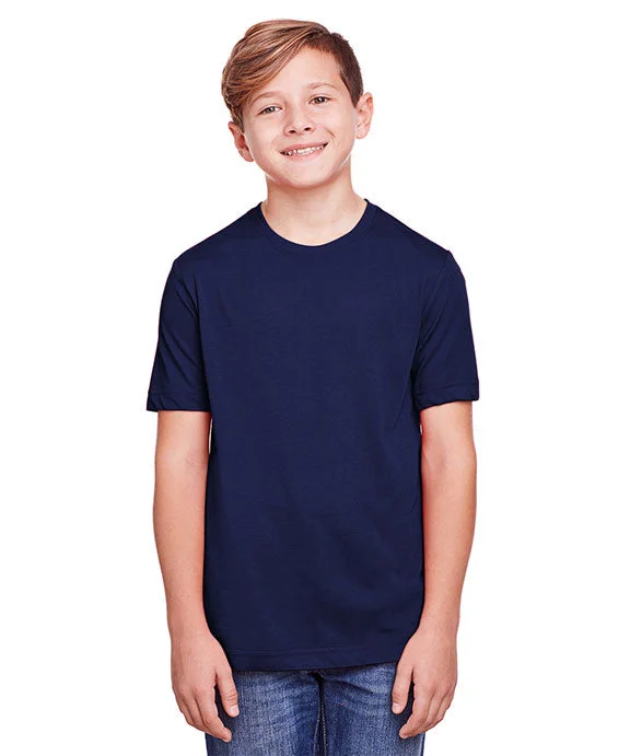 CE111Y - Core 365 Youth Fusion ChromaSoft Performance T-Shirt | Classic Navy