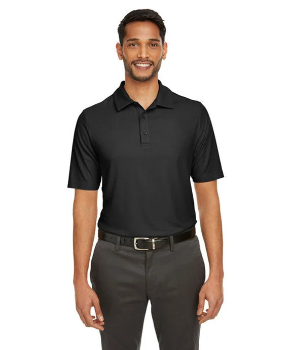 CE112 - Core 365 Mens Fusion ChromaSoft™ Pique Polo Shirt | Black