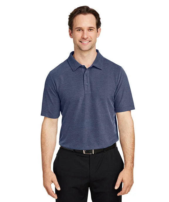 CE112 - Core 365 Mens Fusion ChromaSoft™ Pique Polo Shirt | Classic Navy Heather