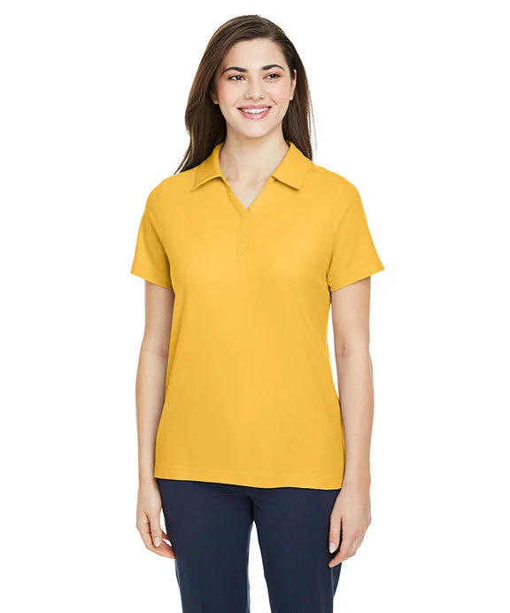 CE112W - Core 365 Ladies Fusion ChromaSoft™ Pique Polo Shirt | Campus Gold