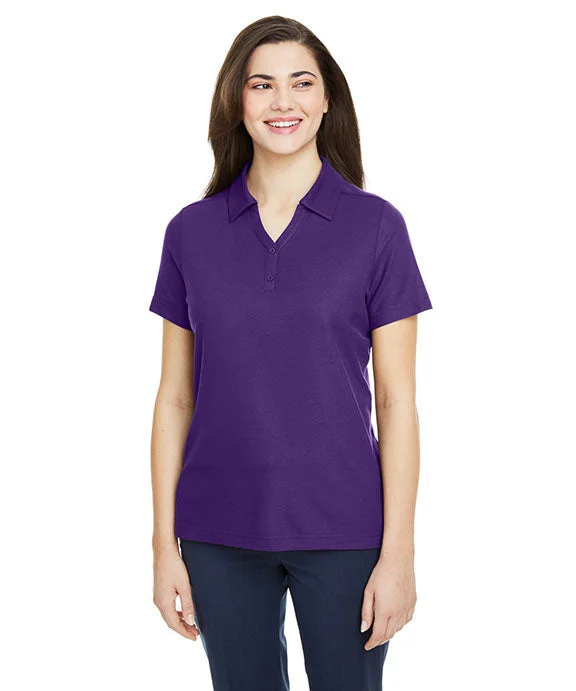 CE112W - Core 365 Ladies Fusion ChromaSoft™ Pique Polo Shirt | Campus Purple