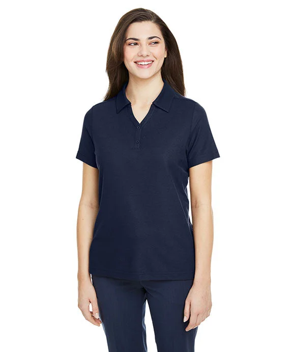 CE112W - Core 365 Ladies Fusion ChromaSoft™ Pique Polo Shirt | Classic Navy